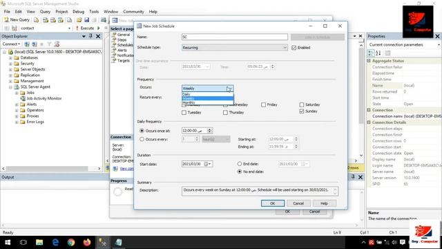 11-Create Jobs-SQL SERVER смотреть онлайн