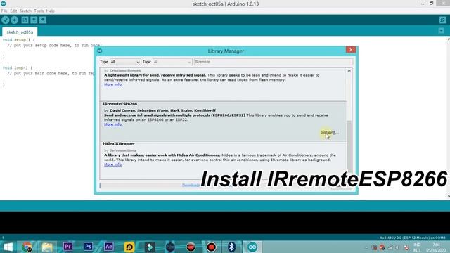 Cara Menambahkan Library IRremoteESP8266 Pada Arduino IDE || NodeMCU смотреть онлайн