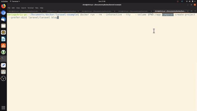 laravel docker local development php composer смотреть онлайн