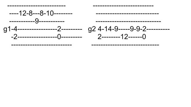 Crionics Alternate Intro Tablature