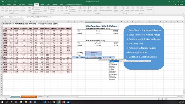 Master (Dynamic) Named Ranges in Excel смотреть онлайн