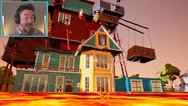 FLOODING EVERYTHING IN LAVA!!! (The Floor Is Lava) | Hello Neighbor Gameplay (Mods) смотреть онлайн