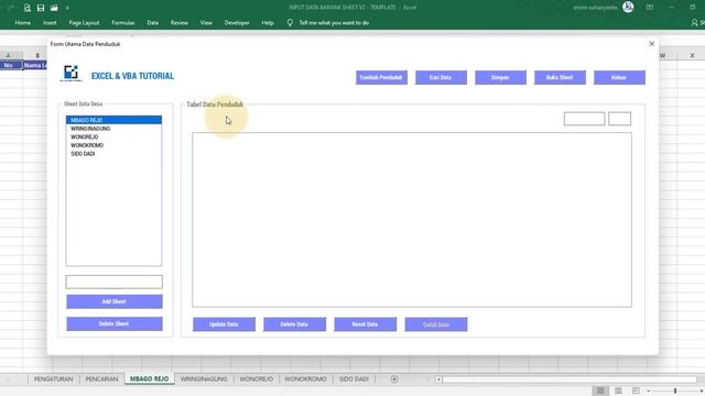 FULL TUTORIAL INPUT DATA DI SHEET YANG DIPILIH | DATABASE PENDUDUK смотреть онлайн