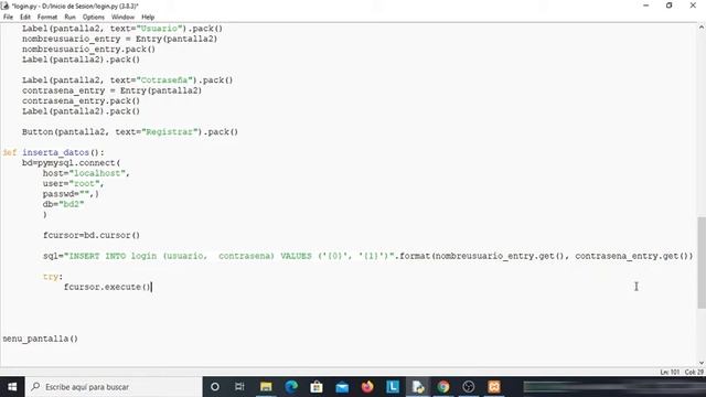 Crea un Login (Inicio de Sesión) y Valida Datos│Python + Tkinter + MySQL (Parte 2) смотреть онлайн
