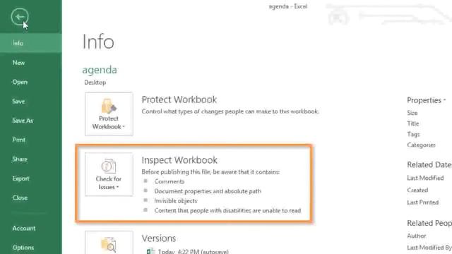 MS Excel 2013 Lessons 24 Finalizing and Protecting Workbooks смотреть онлайн