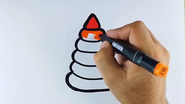 Drawing a pyramid picture for kids 🎉🎉🎉🎉🎉🎉🎉 Art of drawing Arte de dibujar смотреть онлайн