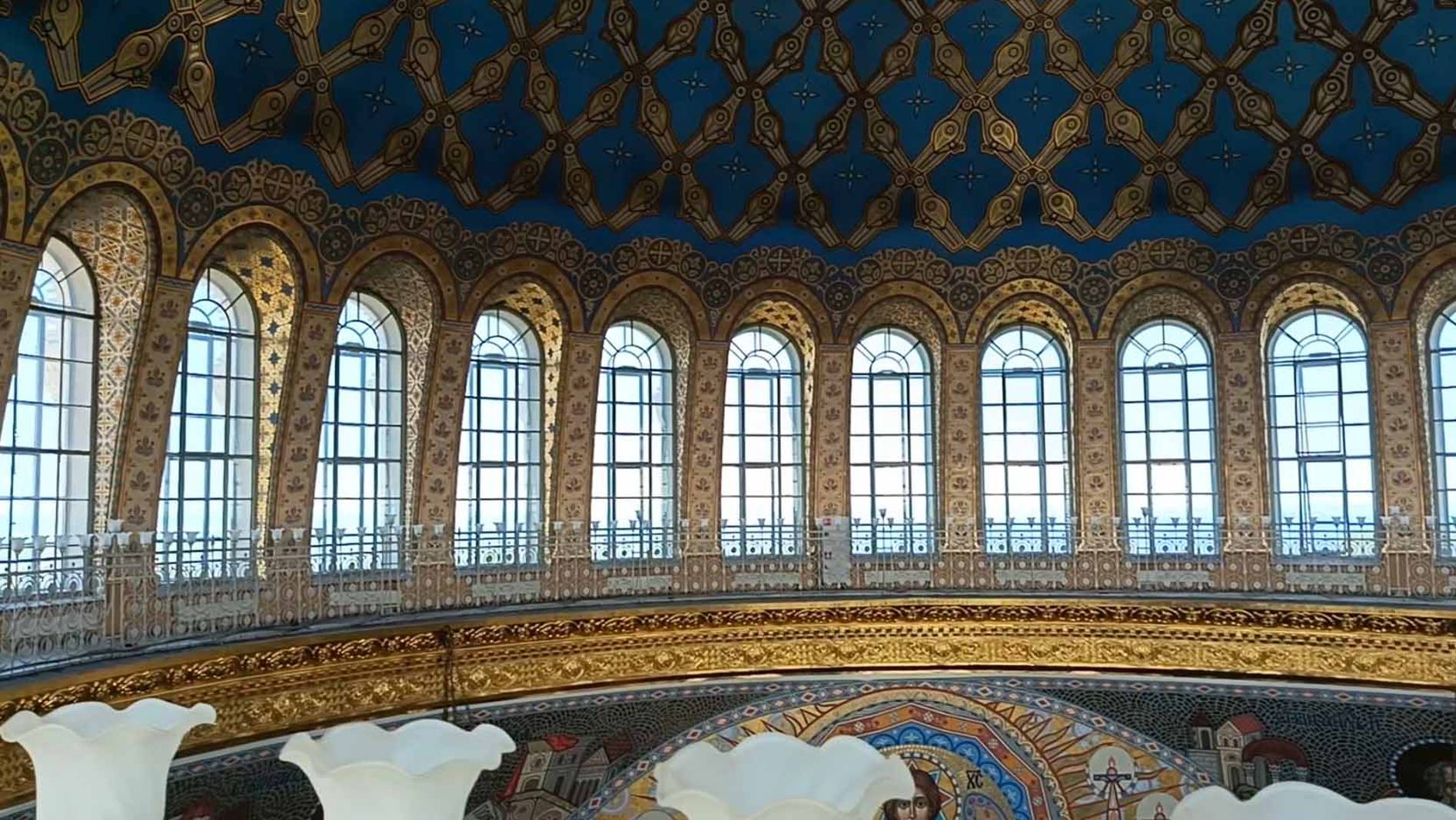 Кронштадт. Ставропигиальный Никольский Морской собор. Круговая галерея под куполом смотреть онлайн