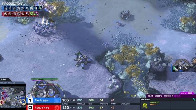 [2020 GSL Season 2] Round of 24 | Group С | Match 2: Rogue (Z) vs. TaeJa (T) смотреть онлайн