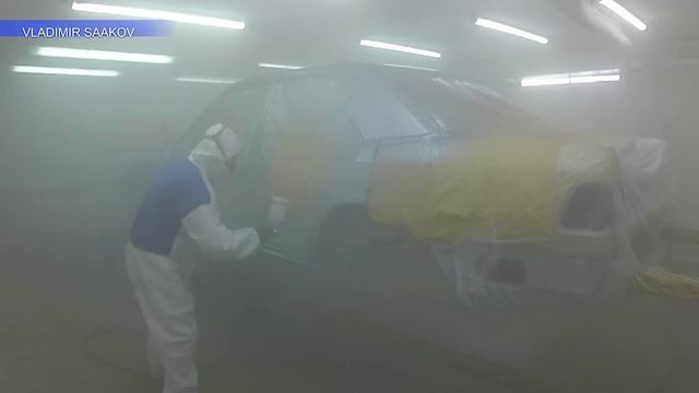 Restoration Mercedes-Benz W124 (#38) BOTTOM PAINTING