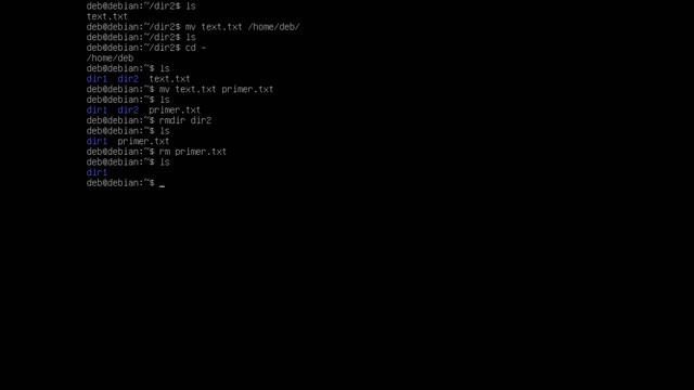 Команды в терминале Linux для работы с файлами и директориями - 2 часть. смотреть онлайн