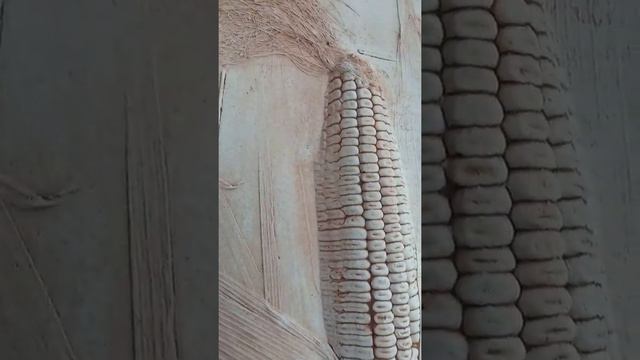 Ботанический барельеф. Продолжение#барельеф #гипс#глина