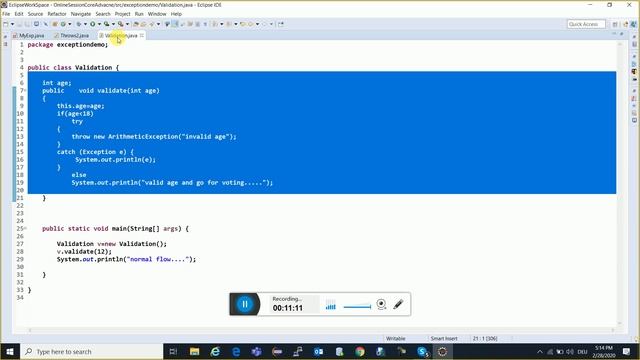 Core Java Online Training Session 124 | Java Tutorial in Hindi | Java Tutorial For Beginners смотреть онлайн