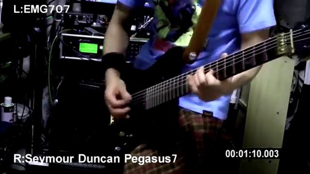 EMG707（アクティブで18Ｖ仕様）とSeymour Duncan Pegasus7（パッシブ） の違いを検証！ смотреть онлайн
