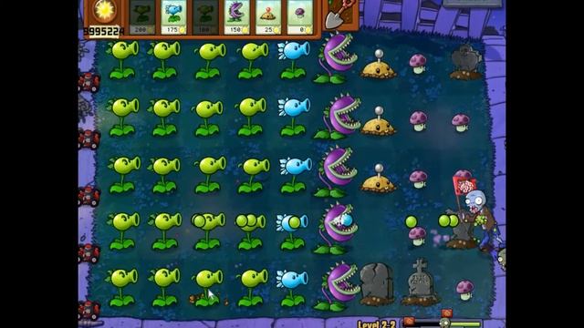 Plants VS Zombie - LEVEL 12 (Night - Adventure ) - (Games Club) смотреть онлайн