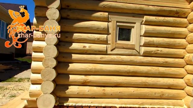 БАНЯ 3х5 под КЛЮЧ в КАЗАНИ. ?Сруб в ЧАШУ из Сосны. смотреть онлайн