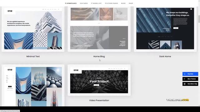 ONO - ArchitectureWordPress bootstrap 4 creative Easy Create Website смотреть онлайн