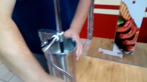 Обзор вертикального шприца на 3кг для набивки колбас