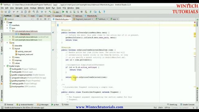 Android Tab Fragment(swipe) смотреть онлайн