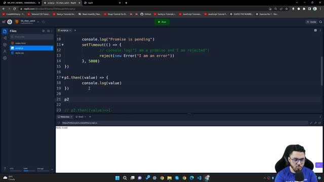 Promise .then() and .catch() | JavaScript Tutorial in Hindi #55 смотреть онлайн