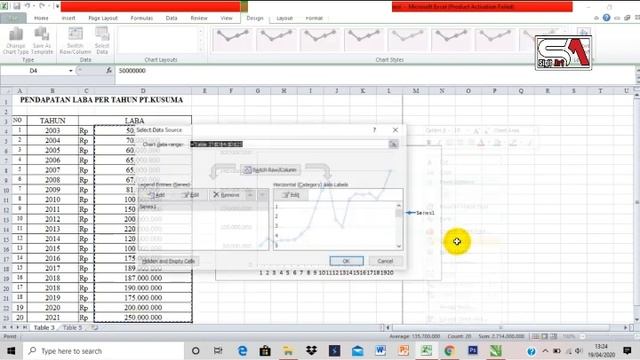 Cara membuat Grafik di Microsoft Excel 2010 Latihan 1 смотреть онлайн