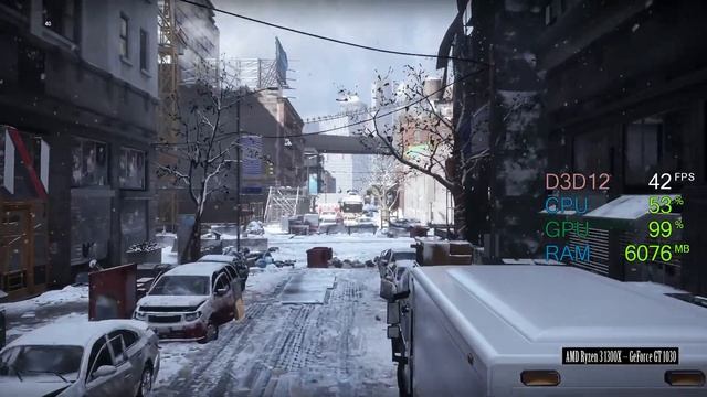 GeForce GT 1030 -- AMD Ryzen 3 1300X -- Tom Clancy's The Division Benchmark смотреть онлайн