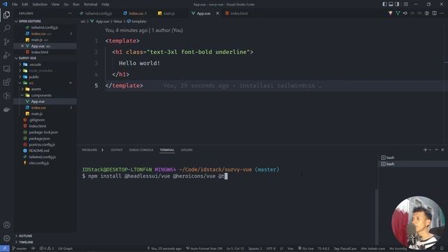 Fullstack Laravel 9 Vue 3 Tailwind + Pinia 03 Implementasi Headless UI Tailwind di Vue смотреть онлайн