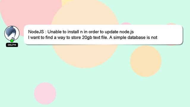 NodeJS : Unable to install n in order to update node.js смотреть онлайн