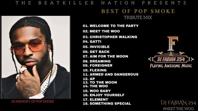 BEST OF POP SMOKE TRIBUTE MIX | POP SMOKE GREATEST DRILL HITS | MEET THE WOO MIXTAPE - DJ FABIAN 25