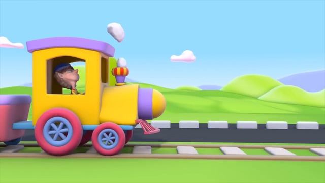 Driving My Car Song | 3D Rhymes Transportation Songs | Learn English Kids смотреть онлайн