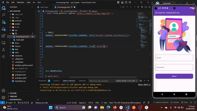 Module 13 - Part 7: How to implement Login & Sign Up with REST API with NULL Safety in Flutter смотреть онлайн