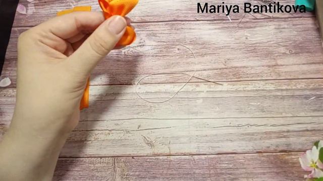 Бантики с бабочкой на первые хвостики #канзаши #канзашимастеркласс #бантикиканзаши #канзашимк