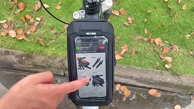 Сумка WILD MAN для телефона на раму велосипеда с Алиэкспресс.Противоударная велосумка.Сумка WILD MAN смотреть онлайн