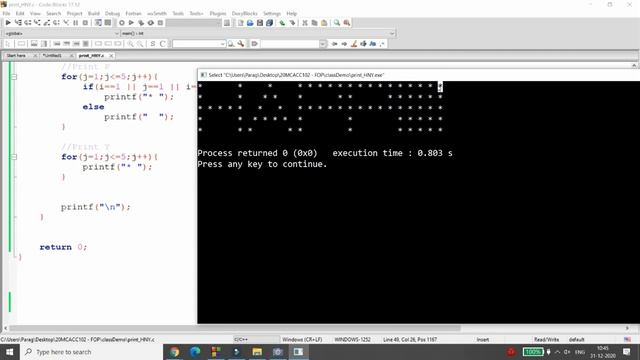 FOP-Lecture-12 Print Pattern of HAPPY NEW YEAR Using Nested Loops - Practical Demo with explanation смотреть онлайн