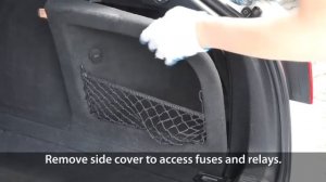 Where are fuses and battery in Audi A4 B8 (fusebox location, positive terminal for jumpstart)