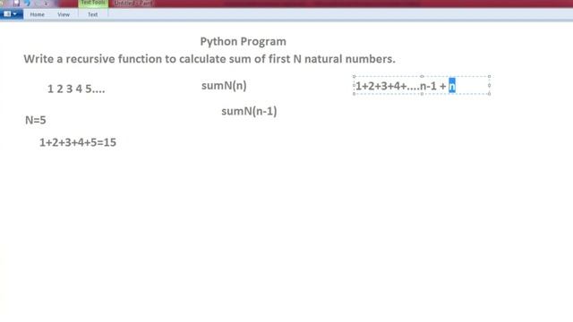 Recursive Python function to calculate sum of first N natural numbers смотреть онлайн