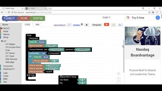 ESP32 tutorial C-02: Get data from ADAFRUIT MQTT Server смотреть онлайн