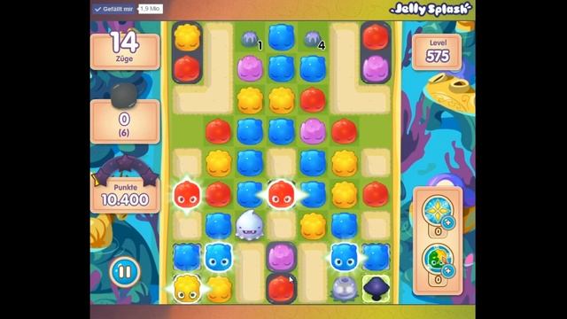 Jelly Splash lvl 575 3 Stars смотреть онлайн