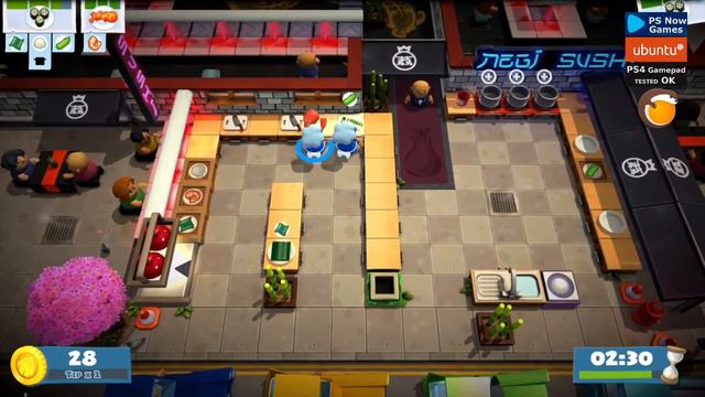PS Now PS4 Linux gaming | Overcooked 2 on PC | GTX 1650 | Ubuntu 20.04 | Gameplay | PlayStation смотреть онлайн