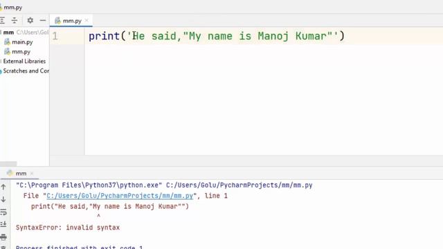 Python Escape character and new line | Escape Characters in Python | Python for beginners lesson - смотреть онлайн
