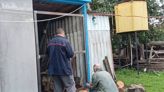 дверь из профиля трубы 40х50 в дровник у родителей смотреть онлайн