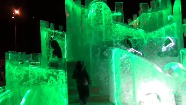 The most beautiful Ice town in Perm \ Самый красивый ледовый городок в Перми. 2015 - 2016 гг. #перм смотреть онлайн