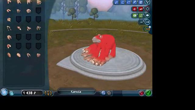 How to make a full stats creature in full Spore смотреть онлайн
