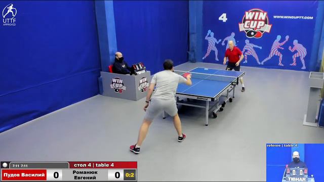 12:30 Пудов Василий 1-3 Романюк Евгений стол 4 ЮГ-1 29.12.21 смотреть онлайн