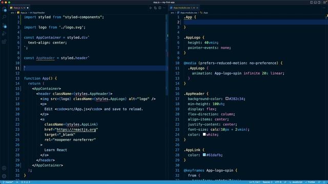 React Masterclass #42 - CSS in JS with Styled Components смотреть онлайн