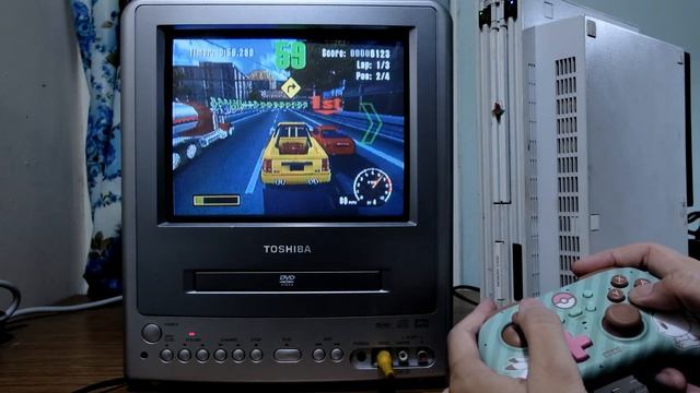 Gaming on CRT | Playstation 2 | Burnout | Hori Mini Gamepad | Toshiba 9inch CRT TV | 240p смотреть онлайн
