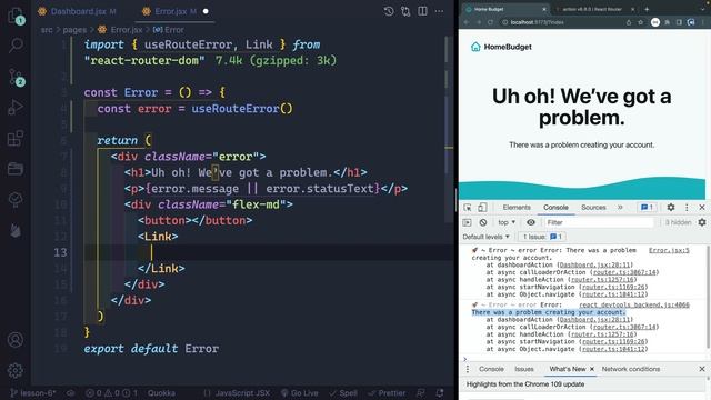 Build a Budgeting App with React Router #6 - Custom Error Page смотреть онлайн