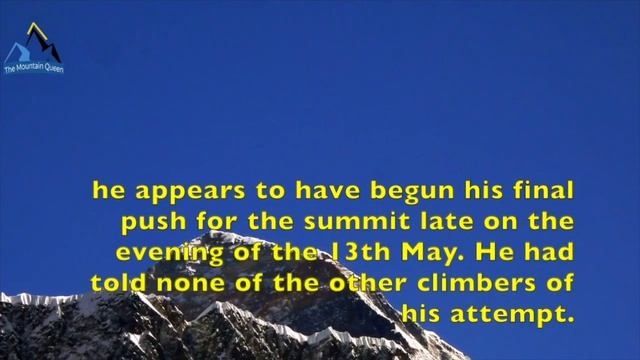 The Man Who Rest Frozen In A Cave Near The Summit Of Mt Everest. смотреть онлайн