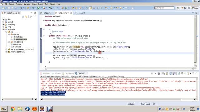 Difference between singleton and prototype scope in Spring Container смотреть онлайн