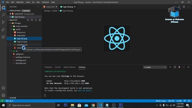 React Js Folder Structure in Hindi | Urdu (2021) | Azeem Tech Official смотреть онлайн