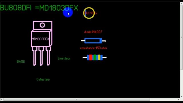 تشغيل الترانزستور MD1803DFX مكان BU808DFI بالتعديل смотреть онлайн